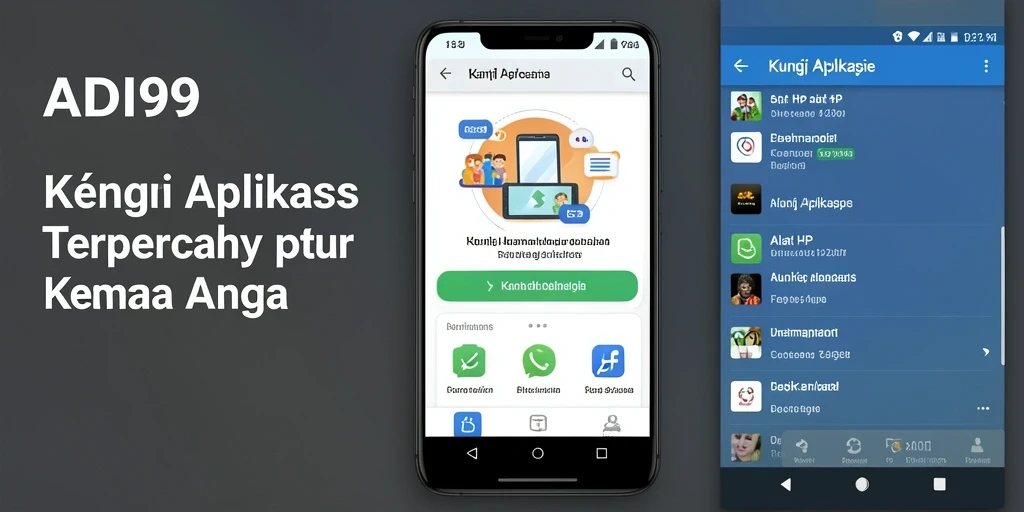 Tampilan antarmuka ADI99 yang sederhana dan mudah digunakan.
