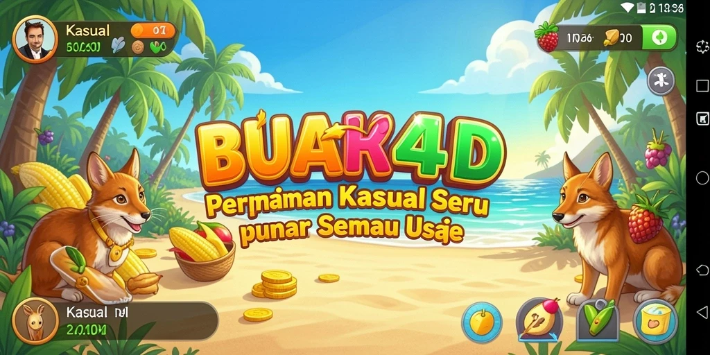 Tampilan antarmuka BUAH4D yang cerah dan menarik.