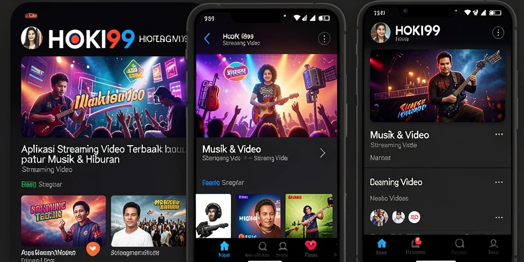 Antarmuka pengguna HOKI99 yang menarik untuk streaming video.