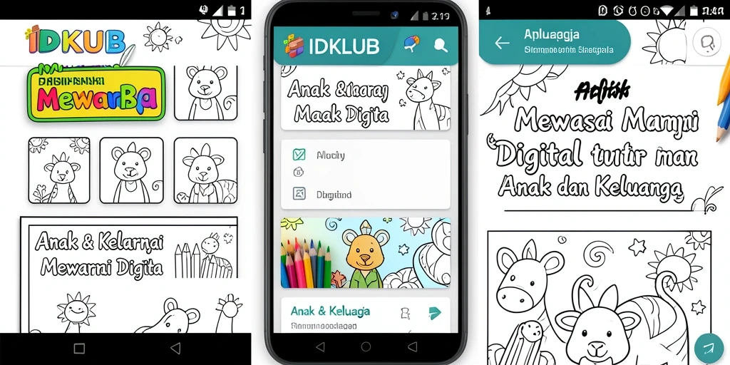Tampilan antarmuka IDKLUB yang menarik dan mudah digunakan.