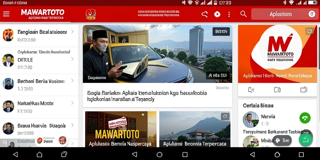 Antarmuka aplikasi MAWARTOTO menampilkan berita nasional terkini.