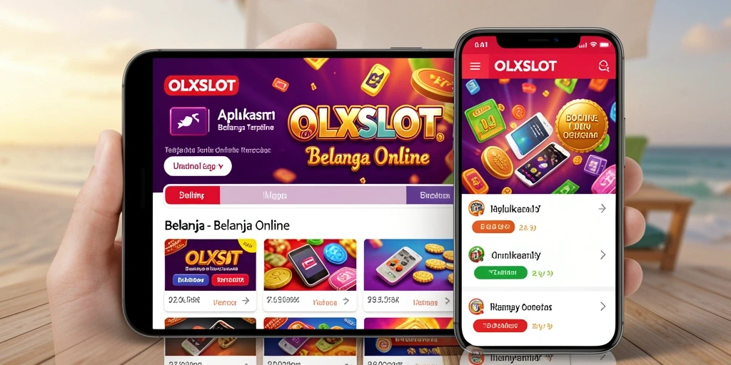 Tampilan antarmuka aplikasi OLXSLOT yang user-friendly.