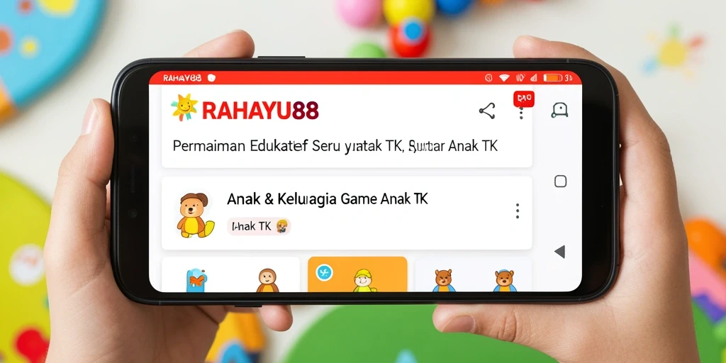 Tampilan antarmuka interaktif dan cerah dari RAHAYU88.