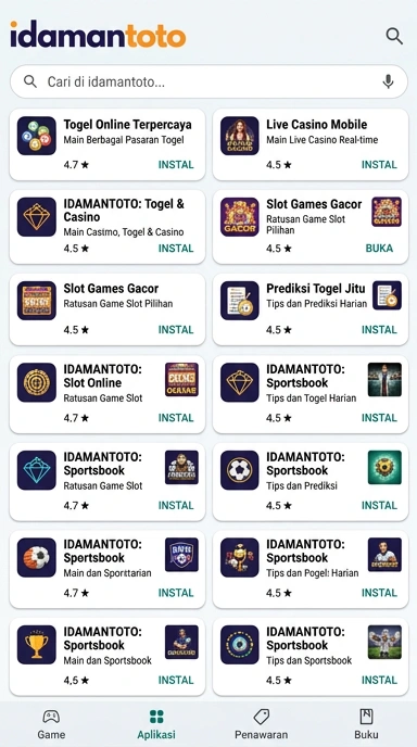 idamantoto — Halaman Indeks Aplikasi Populer dan Kanal Uji Terbaik